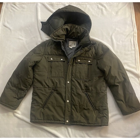 Vintage Sears Fieldmaster‎ Jacket Parka Coat Lined Green Men's L - Picture 1 of 11
